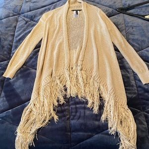 BCBGMAXAZRIA fringe sweater